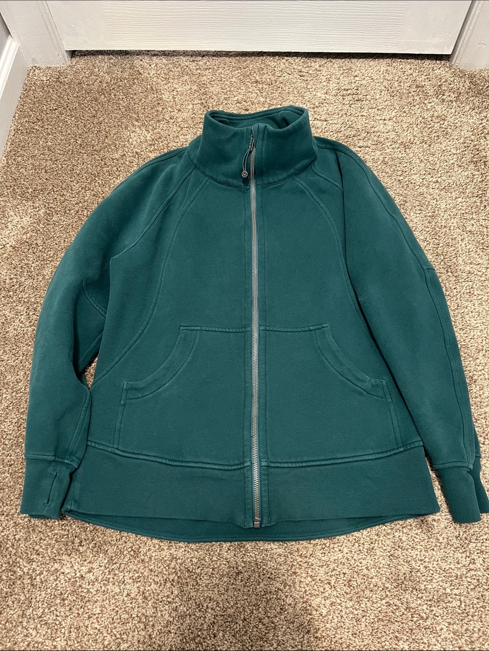 lululemon athletica Forest Green Full-Zip Teddy Jacket